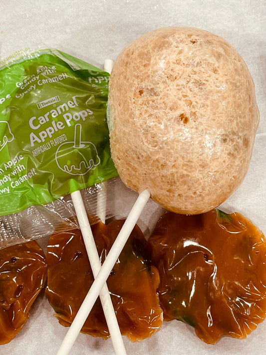 Caramel Apple Pops-freeze dried candy